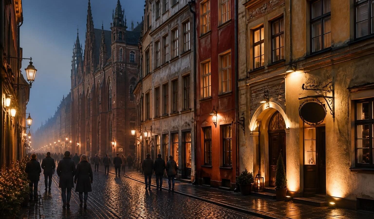Barani Łeb in Barani Łeb in Toruń: Old Town nightlife on Podmurna Street