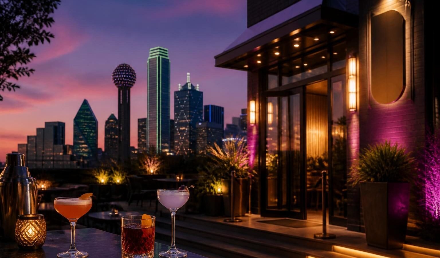 Hampton House in Hampton House, Dallas: a refined late-night stop for cocktails and music