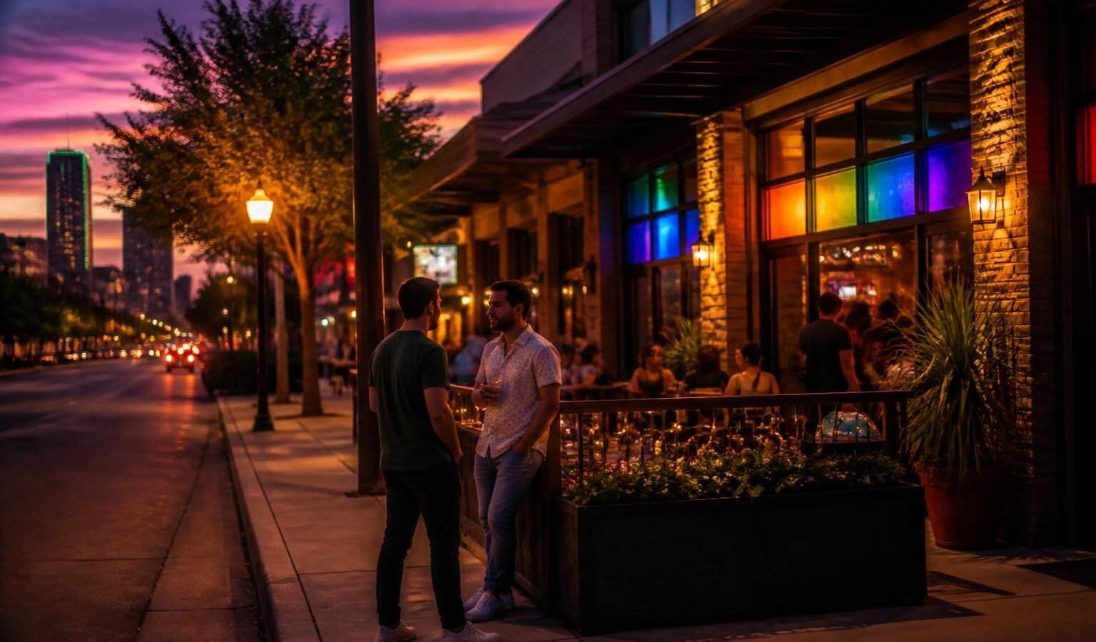 Hidden Door in Hidden Door, Dallas: a long-running Oak Lawn gay bar with a laid-back patio scene