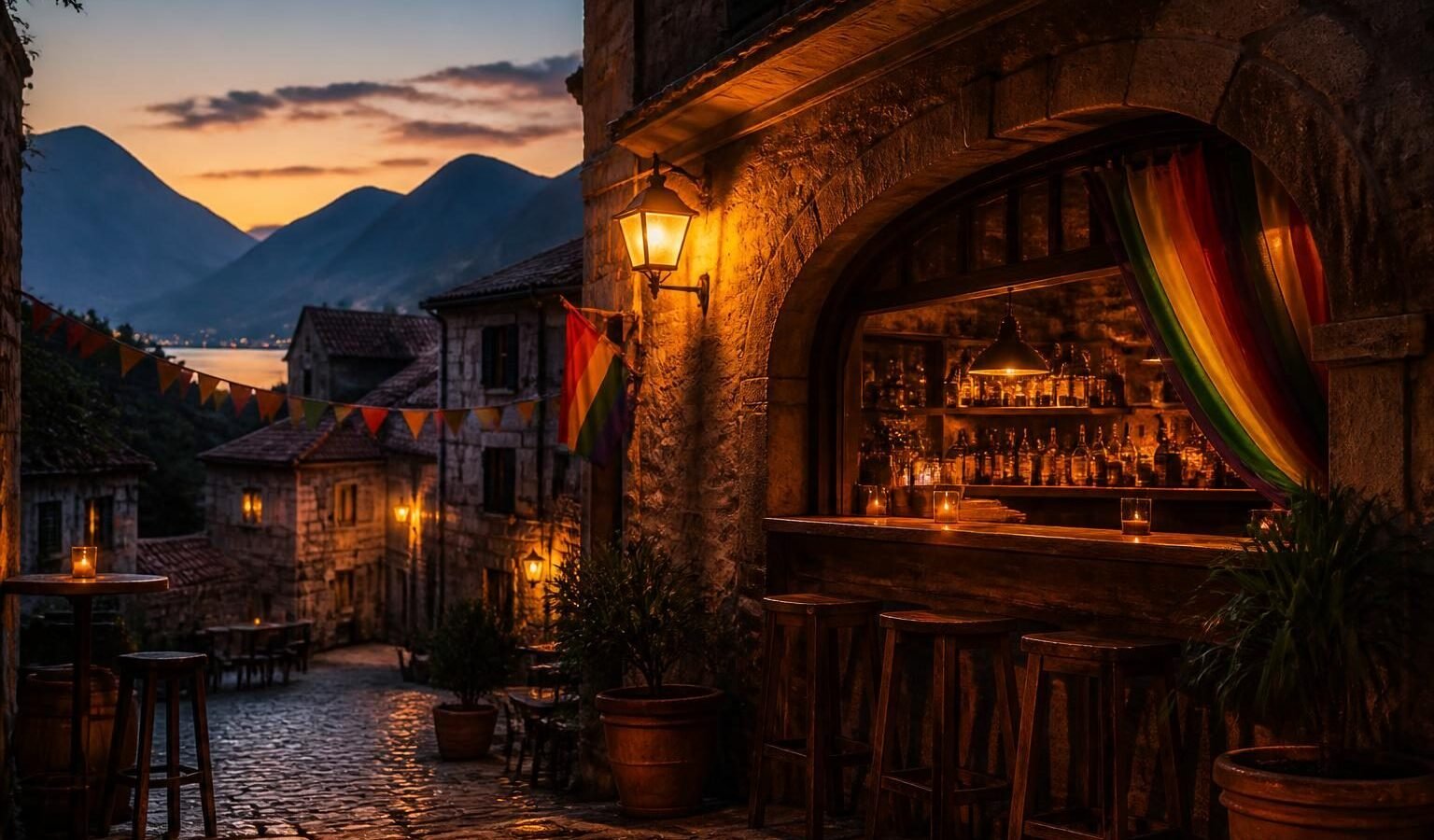 Klub Invalida in Klub Invalida, Kotor: a local old-town bar with LGBTQ+ friendly appeal