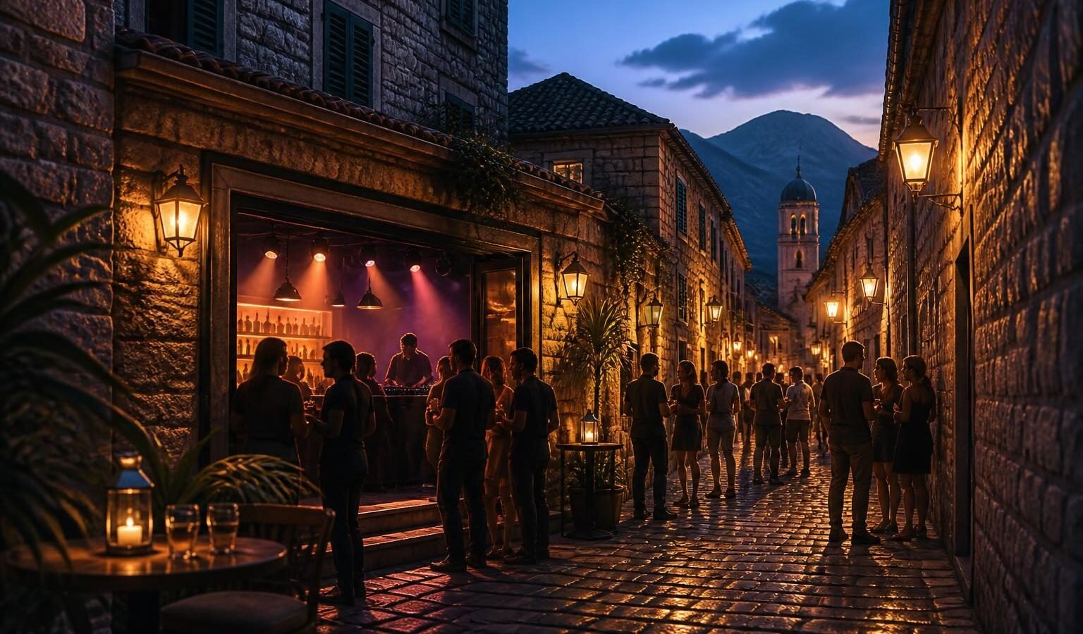 Letrika in Letrika, Kotor: a small Old Town bar that comes alive at night