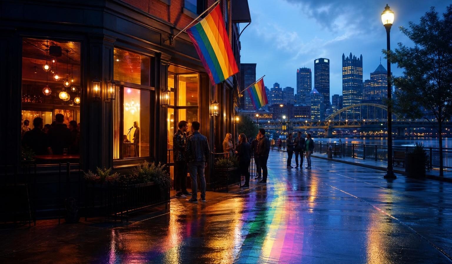 P*Town Bar in P*Town Bar: LGBTQ+ Nightlife on Baum Boulevard in Pittsburgh