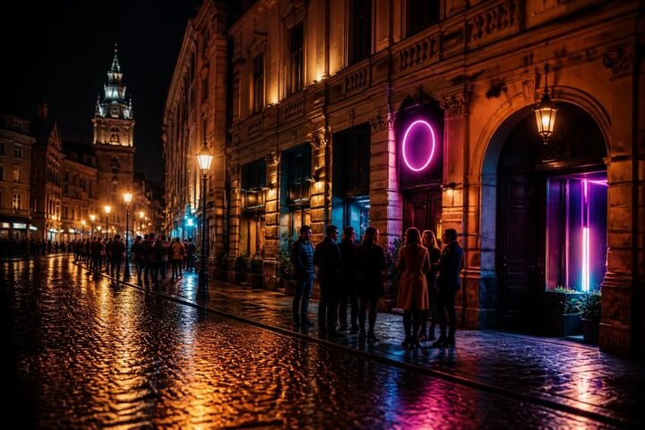 Shine Club Kraków in Shine Club Kraków: a late-night music club on Starowiślna Street