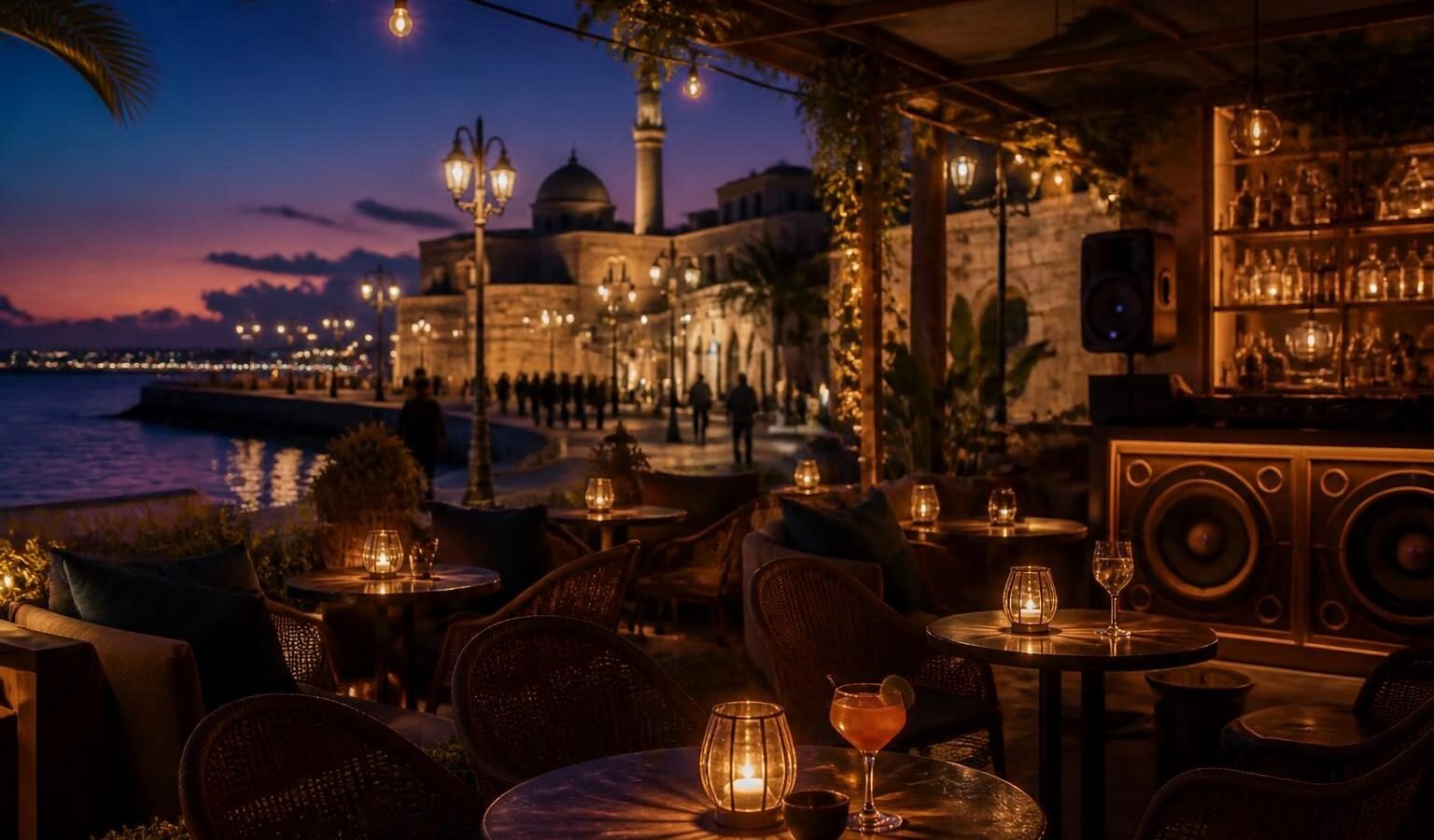 TRAIANO Lounge Bar Durres in TRAIANO Lounge Bar Durres: a central nightlife stop on Bulevardi Epidamn