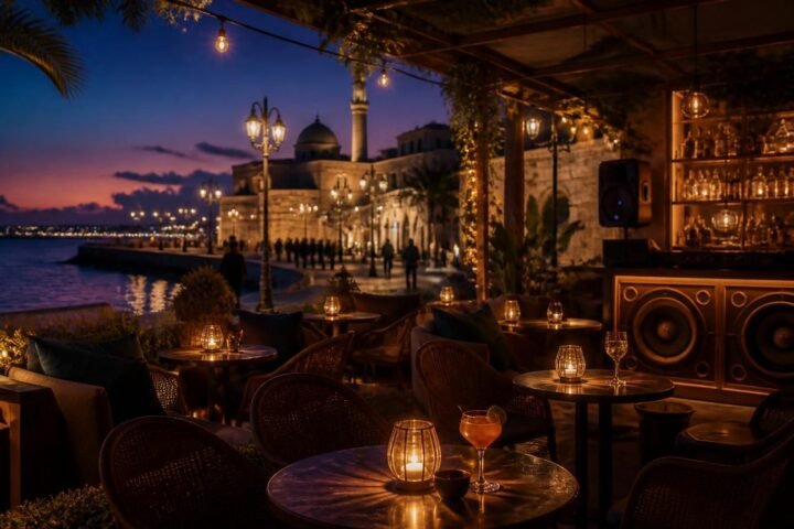 TRAIANO Lounge Bar Durres in TRAIANO Lounge Bar Durres: a central nightlife stop on Bulevardi Epidamn