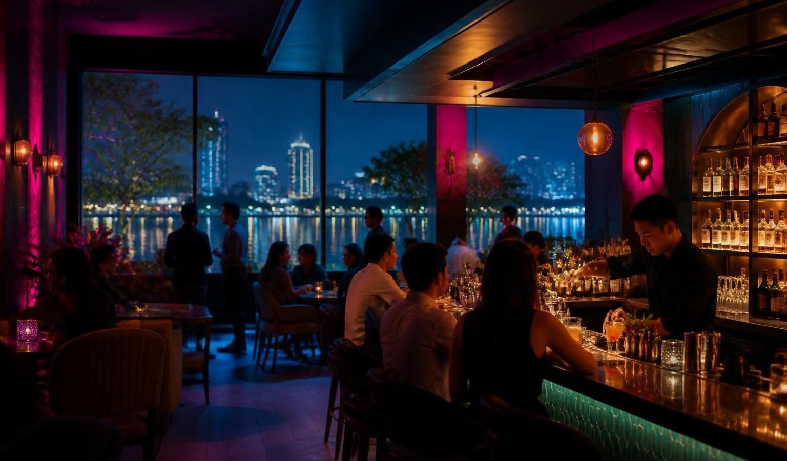 MeetZ Cocktail Bar in MeetZ Cocktail Bar, Hai Phong: a newer lakeside cocktail club in Lê Chân