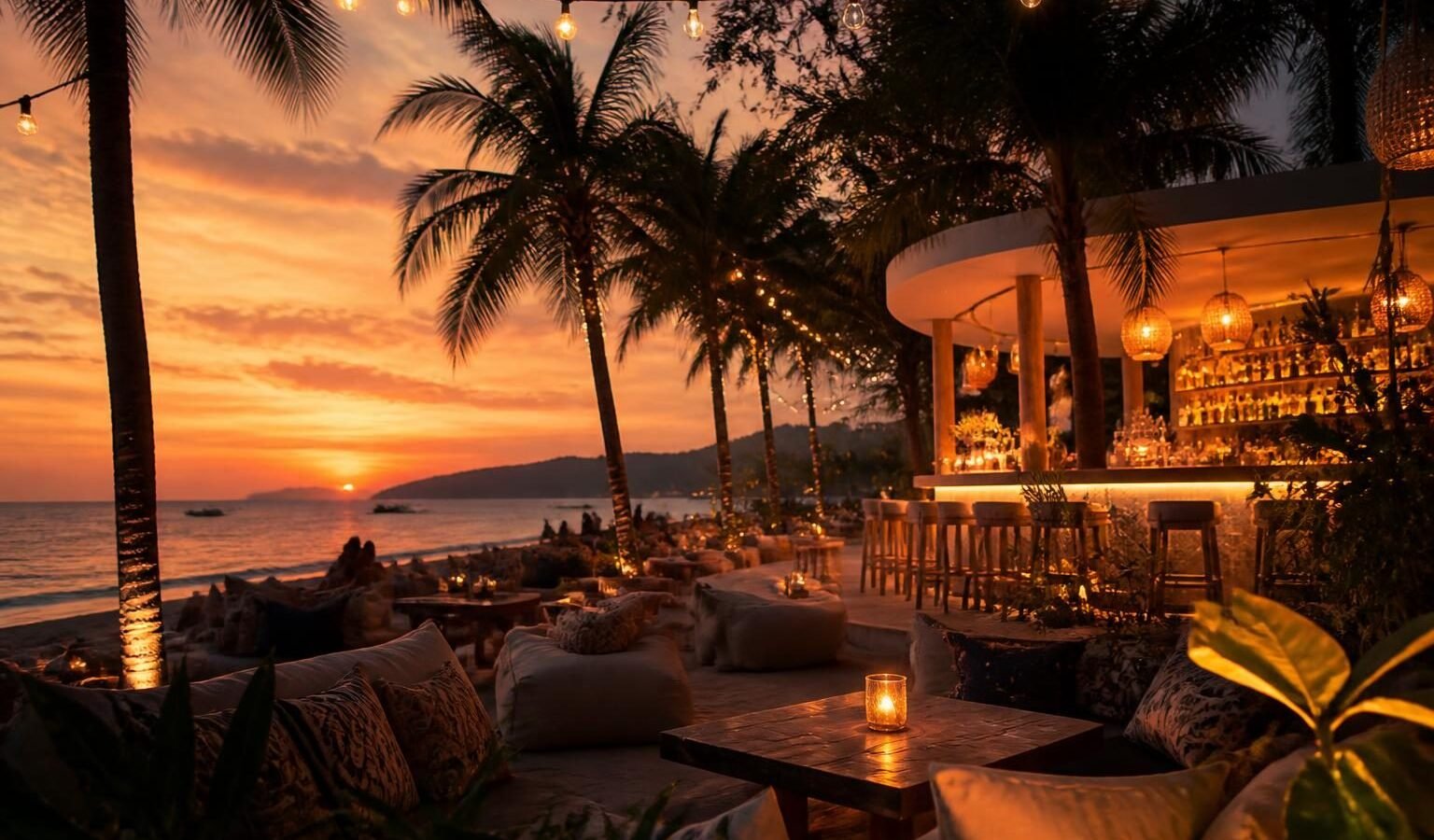 OCSEN Beach Bar & Club in OCSEN Beach Bar & Club, Phu Quoc: Sunset Drinks and Beachfront Evenings on Long Beach