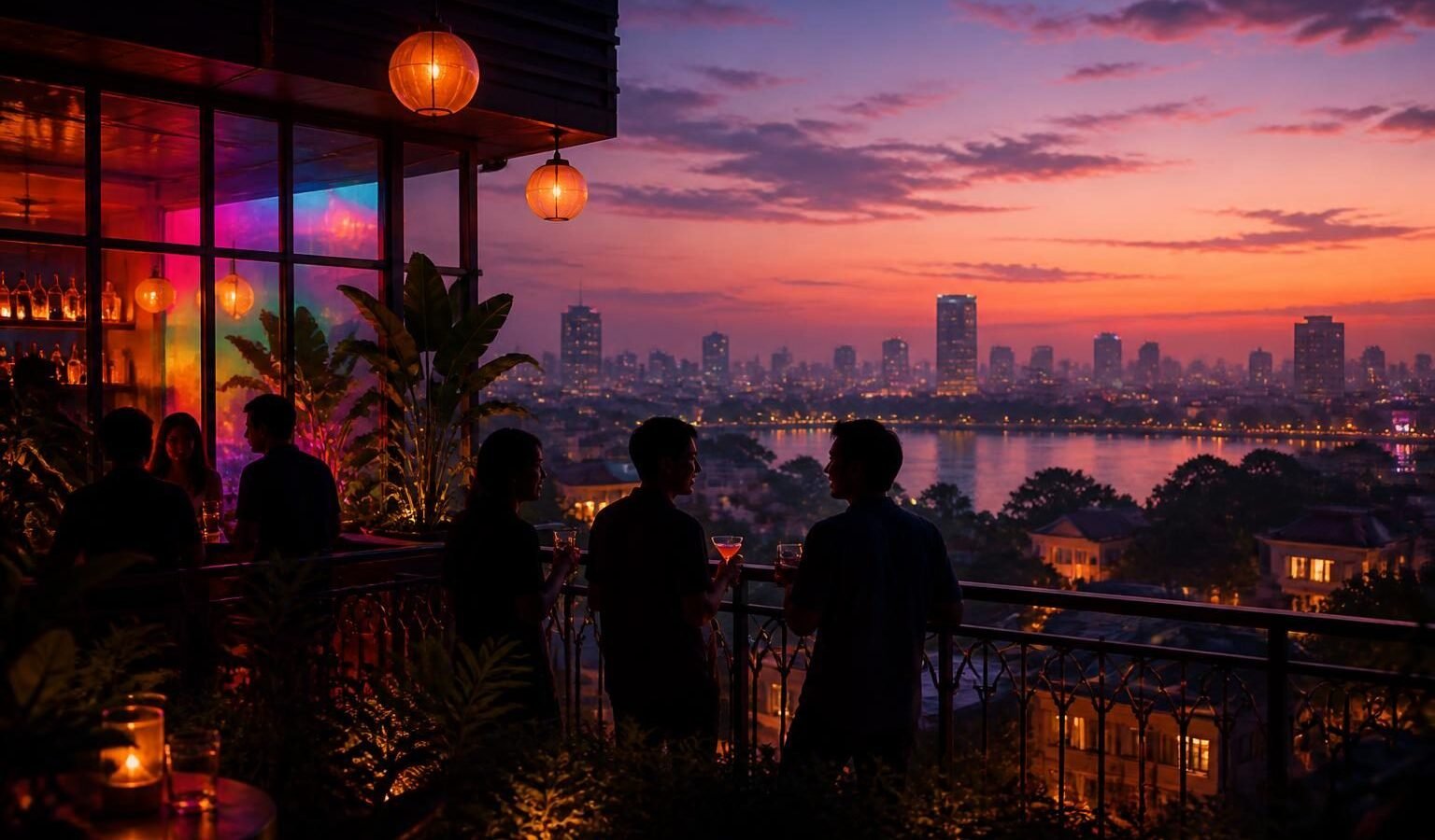 R7 in R7 in Hanoi: an LGBTQ+ Skybar Near West Lake