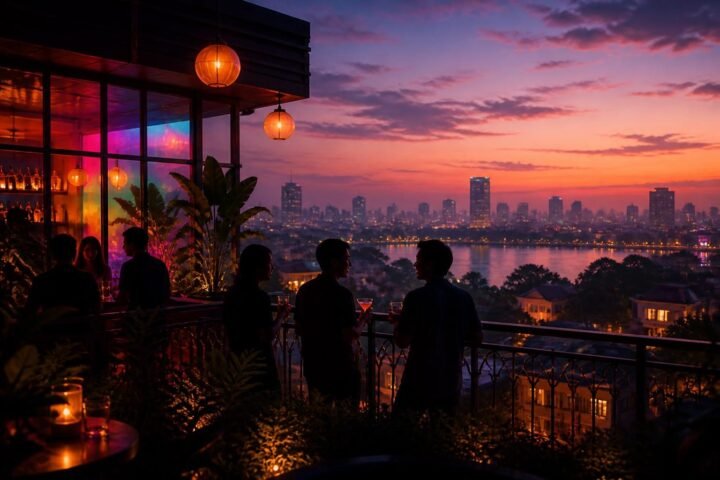 R7 in R7 in Hanoi: an LGBTQ+ Skybar Near West Lake