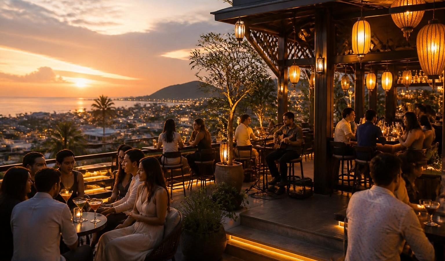 ROSSO SKY BAR & LOUNGE in ROSSO Sky Bar & Lounge, Phu Quoc: rooftop views and late-night energy in Duong Dong