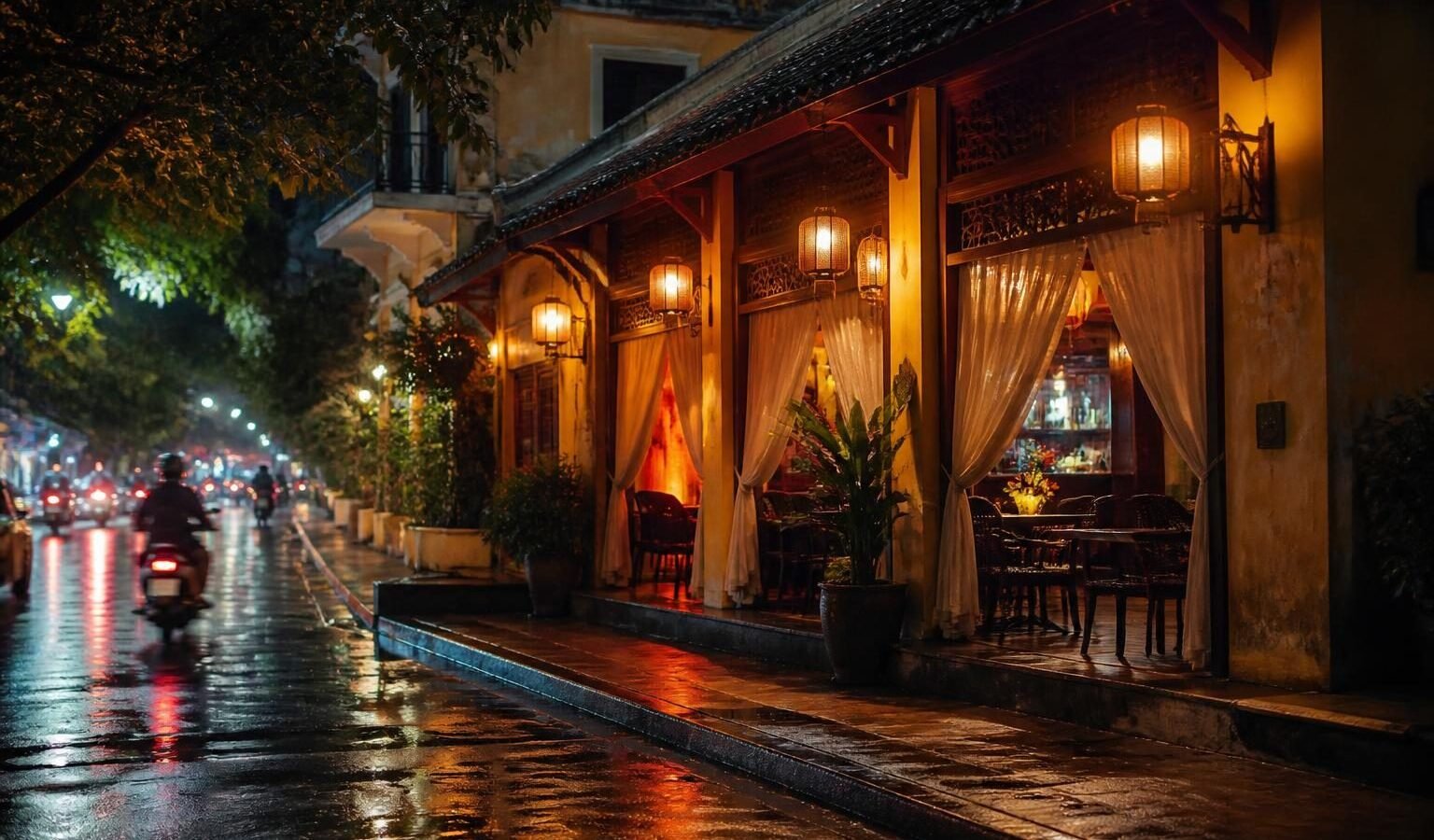 Tà Vẹt Coffee & Pub in Tà Vẹt Coffee & Pub, Huế: a lively Võ Thị Sáu stop for evening drinks and casual bites